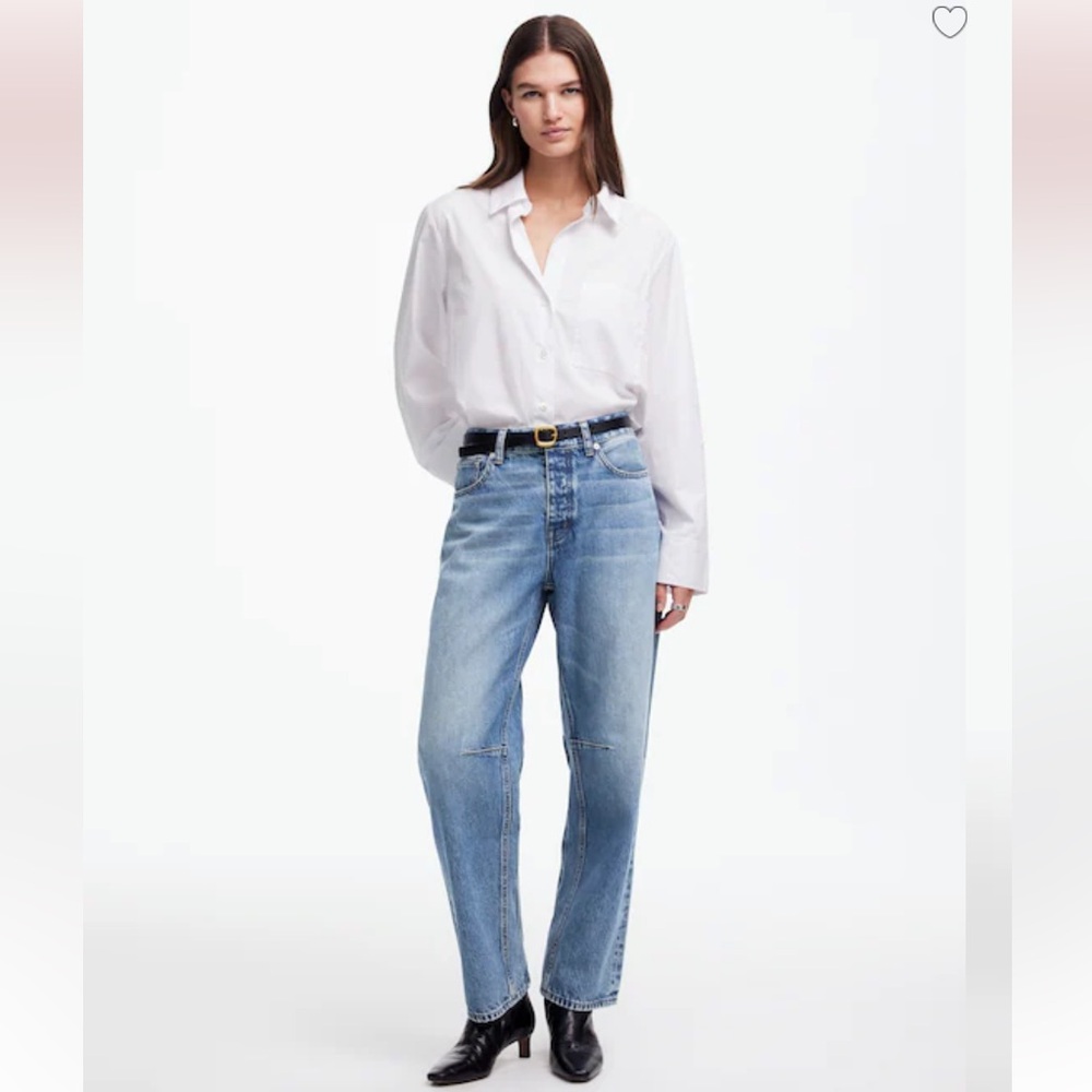 Madewell The Darted Barrel-Leg Jean